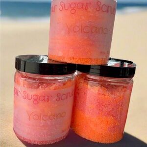 Exfoliating Sugar Scrub - Vibrant Pink and Orange